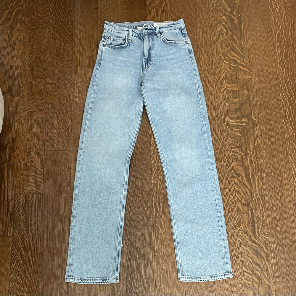 Rag & Bone Harlow Mid-Rise Full Length Straight Women’s Jeans - Picture 4 of 5